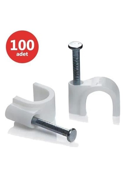 Kroşe 7 Numara 16 mm Beton Çivili (4X10) 100'LÜ Paket Yeni