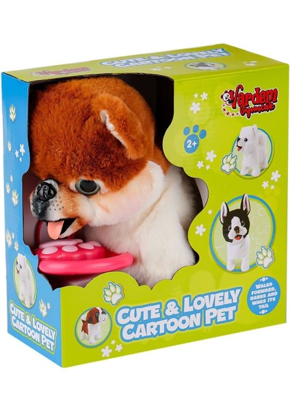 PR66699-26 Yürüyen Tasmalı Peluş Köpek