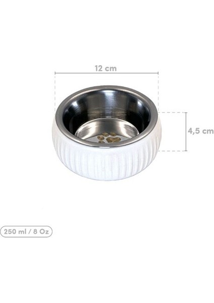 Mikopet Organik Seramik Mama Kabı Beyaz fırsatları