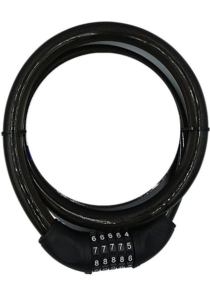 YM-747 120CM 20MM 5 Şifreli Siyah Motorsiklet Kilidi