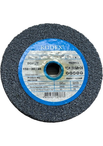 Zımpara Taşı 150X20X20