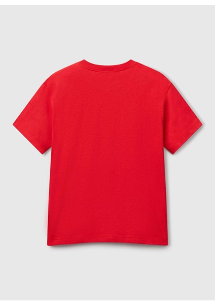 Baskılı Kırmızı Erkek Çocuk T-Shirt 3I1XC10OO modelleri