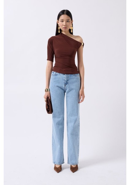 Aksesuar Detay Cutout Bluz