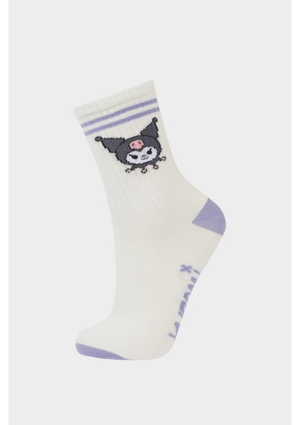 Kız Çocuk Hello Kitty 3'lü Pamuklu Uzun Çorap F6704A8NS fiyatları