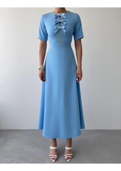 Wera Taşlı Fiyonk Detaylı Elbise fiyatları