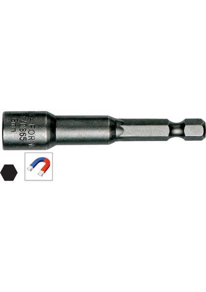 1/4"manyetik Lokma UÇ-13X65MM