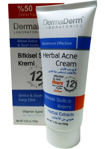 Bitkisel Akne Sivie Kremi 100 gr