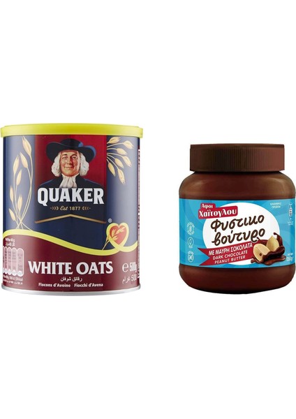Quaker Yulaf Ezmesi 500 gr + Afoi Çikolatalı Fıstık Ezmesi 350 gr ( Tanıtım Paketi )
