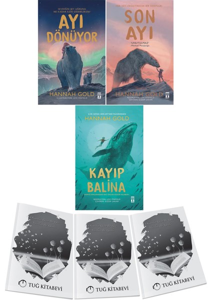 Ayı Dönüyor-Son Ayı-Kayıp Balina 3lü Set Hannah Gold + Hediyeli