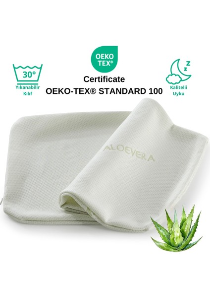 Aloevera Yastık Kılıfı Visco Visko 60X40X14CM