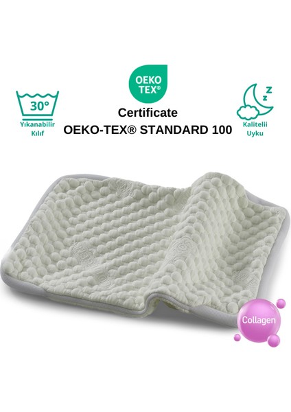 Kolajen Collagen Güzellik Yastık Kılıfı Visco Visko 60X40X14CM