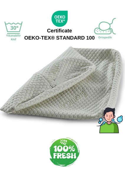 Breathe Easy Mentollü Yastık Kılıfı Çift Taraflı Visco Visko 51X41X13-11CM