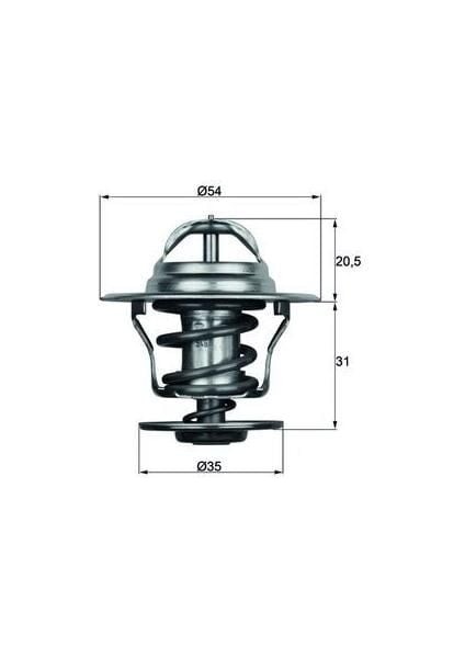 Termostat 84°c Vag 80 Go1-2-3 Jet1-2 Pas Po3 T3 T4 76-03