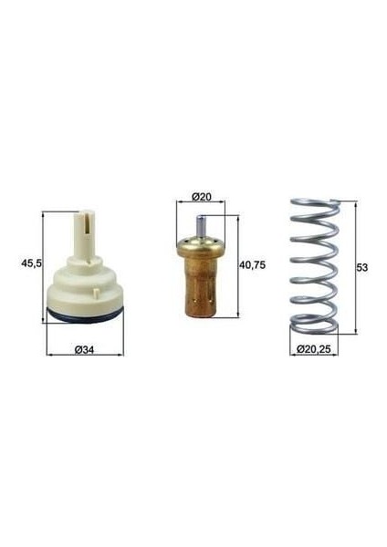 Termostat 80°c Vag cc Passat 09-17