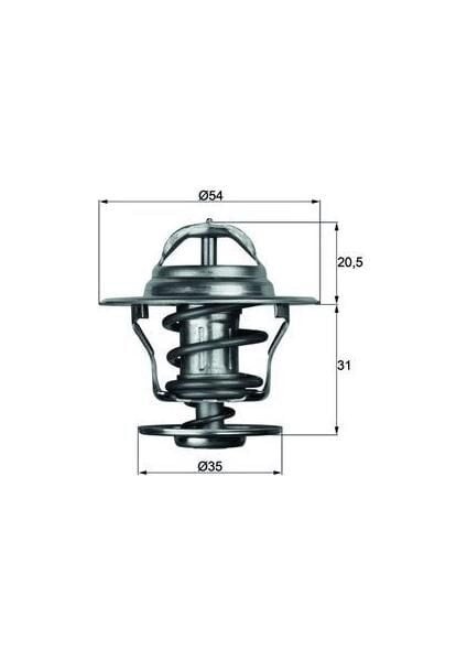 Termostat 75°c Vag 80 100 A6 Cad1 Go1-3-4 Jet1-2 Pas Po2 T4 79-03