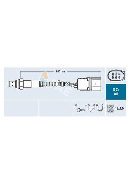 Lambda Sensörü Vag A2 Bo1 Cad3 Go4-5 02-