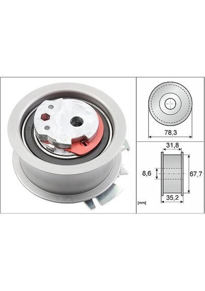Gergi Rulmanı Vag A3 A4 A6 Go5 Jet3 Pas 03-
