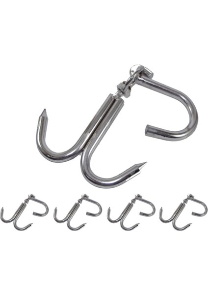 Çiftli Çengel - 5 Adet - Kanca Kurban Et Çengeli 8 mm