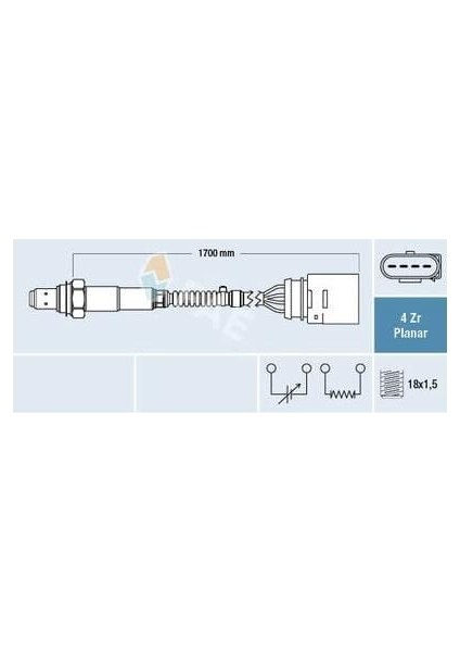 Lambda Sensörü Vag A3 A4 A6 A8 Cad Go4 Passat T4 97-04