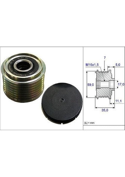 Alter. Kasnağı Ford Transıt V184 347 01-