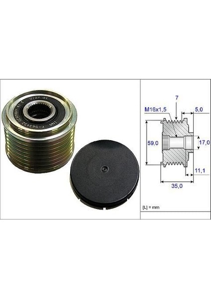 Alter. Kasnağı Ford Transıt V184 347 01-