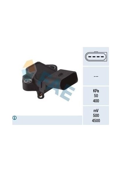 Basınç Sensörü Emme Vag A1 A6 A7 Craft T5 T6 11-