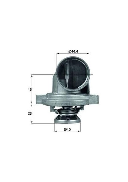 Termostat 80°c M.benz W638 96-04