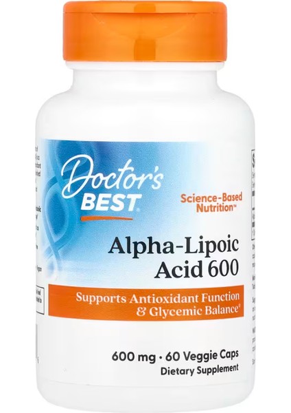 Alpha-Lipoic Acid 600, 600 Mg, 60 Veggie Caps