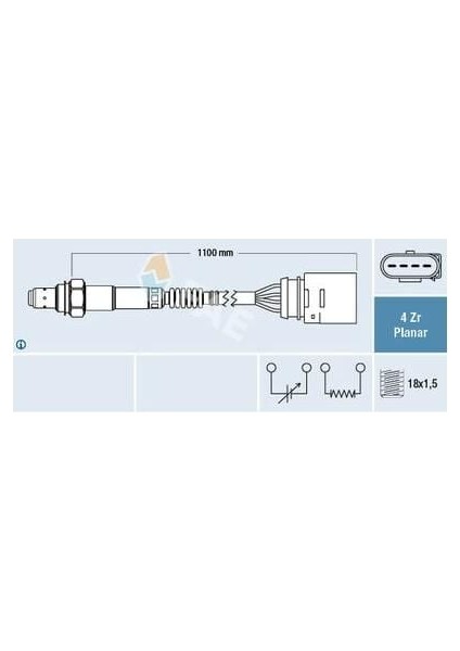 Lambda Sensörü Vag A3 Bo1 Go4 Jet3 Touareg 98-