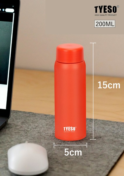 Termos Sıcak ve Soğuk Içecek Su Termosu, Paslanmaz Çelik, Hafif, Ince, Taşıması Kolay, Kahve Bardağı, 200ML