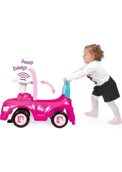 2532 Unicorn Araba 2 Si 1 Arada Pedalsız Araba Kız Çocuk Ilk Arabam Pembe