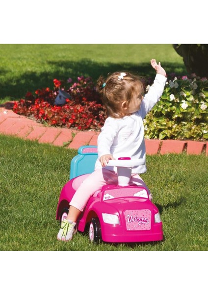 2532 Unicorn Araba 2 Si 1 Arada Pedalsız Araba Kız Çocuk Ilk Arabam Pembe