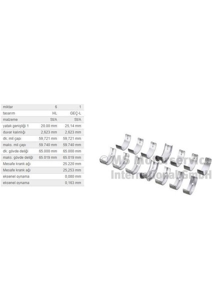 Ana Yatak 0,25 Tk. Bmw M20 21 50 51 52 54 57 76-10