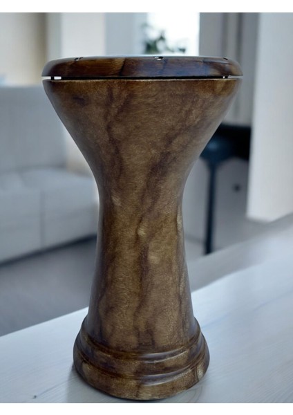 Profesyonel Döküm Mısır Darbuka Ahşap Desen