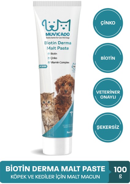 Kedi Köpek Derma Malt Biyotinli Kedi Maltı Kedi Malt Macun Kedi Tüy Malt Paste Kedi Macunu Kediler Için Derma Malt Derma H Paste