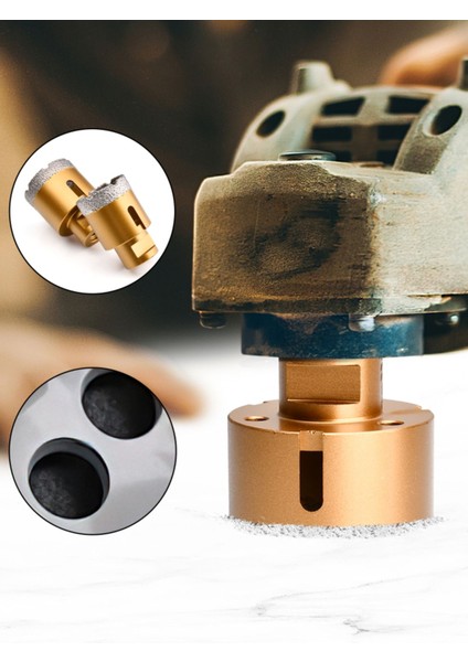 55 mm Granit Mermer Seramik Delme Panç Spiral ve Matkap Için Aparatlı M14