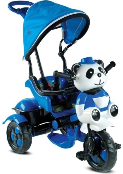 Mavi Panda Itmeli Pedallı Bisiklet