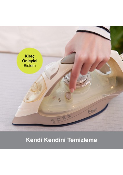 Glimmer Buharlı Ütü - Beyaz