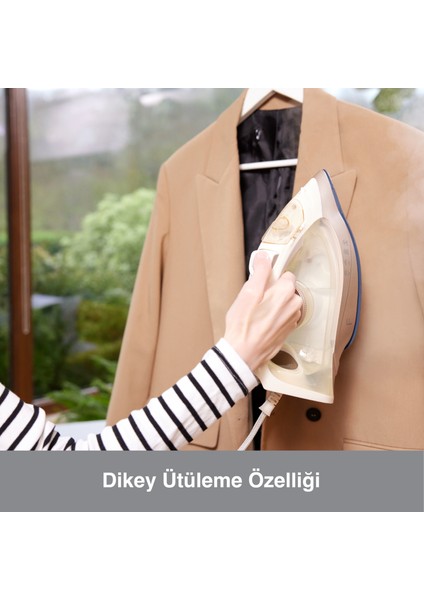 Glimmer Buharlı Ütü - Beyaz