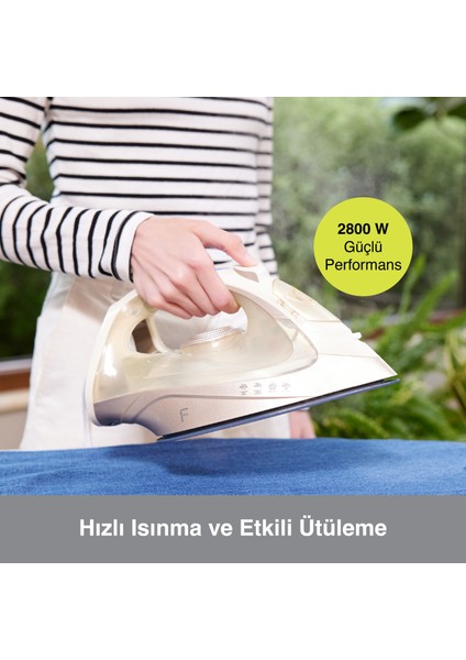 Glimmer Buharlı Ütü - Beyaz