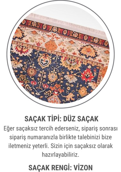 Sultan Dijital Baskılı Şönil Halı | Klasik Şıklık, Modern Konfor | Kaymaz, Yıkanabilir, Toz Tutmaz
