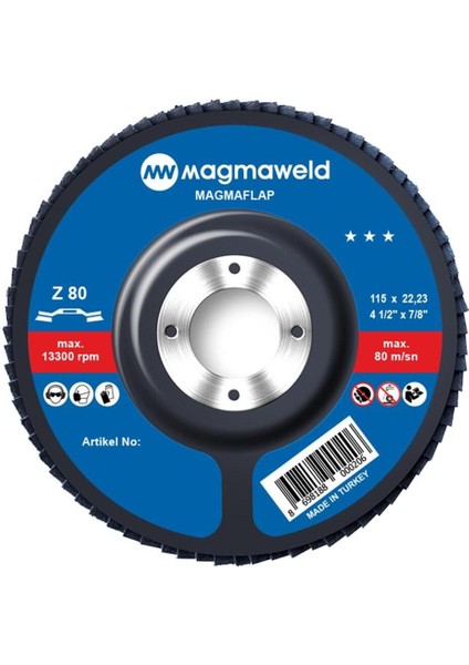 Magmaflap Zımpara 80 Kum - 115 x 22 mm