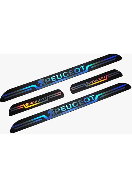 Peugeout Uyumlu Aynalı Kapı Eşiği Koruma Sticker Seti 4'lü fiyatları