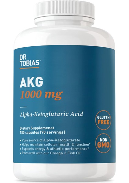 Akg Supplement 1000 mg Per Serving 180 Capsules
