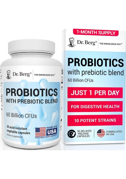 Probiotic 60 Billion Cfus 30 Probiotic Capsules