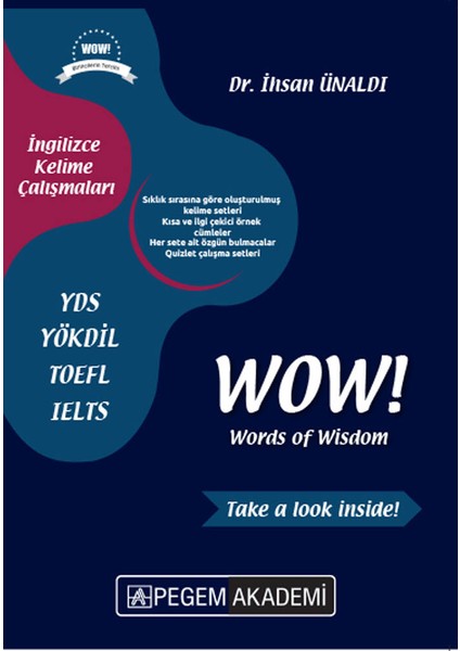 YDS YÖKDİL TOEFL IELTS Wow! Words Of Wisdom