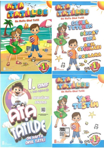 1.sınıftan 2.sınıfa Geçenler Için Ata Tatilde Seti +Kodlama+Resfebe