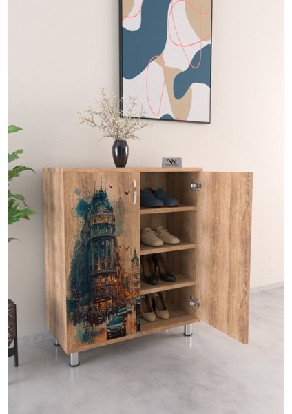 City Lights 4 Raflı Ayakkabılık Antre Hol Çok Amaçlı Ayakkabı Dolabı fiyatları