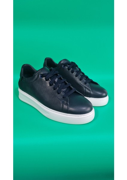Marcobranchını Bağcıklı Sade Model Düz Kalın Taban Erkek Sneaker Ayakkabı 614055M