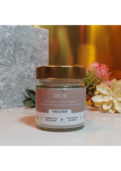 Tarçın Kokulu Parafin Kavanoz Mum | Ekonomik Seri